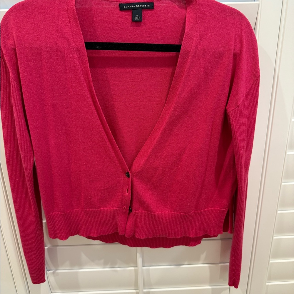 Banana Republic Women's Fuchsia Cardigan